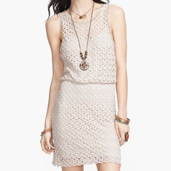 Free People Lily Blouson Overlay Dress - Tan - Picture 4 of 4